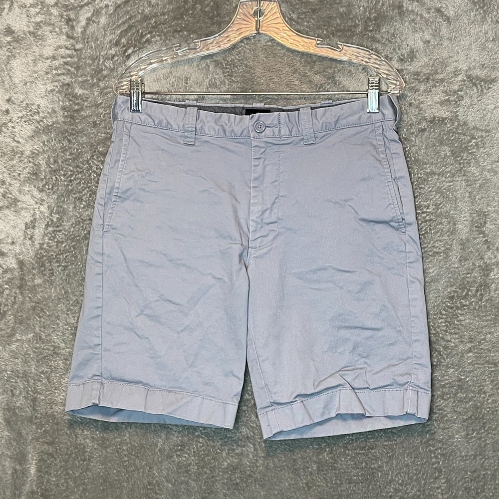 J.Crew Men Classic Preppy Flex Chino Flat Front Mid Rise Stretch‎ Short 31 Blue